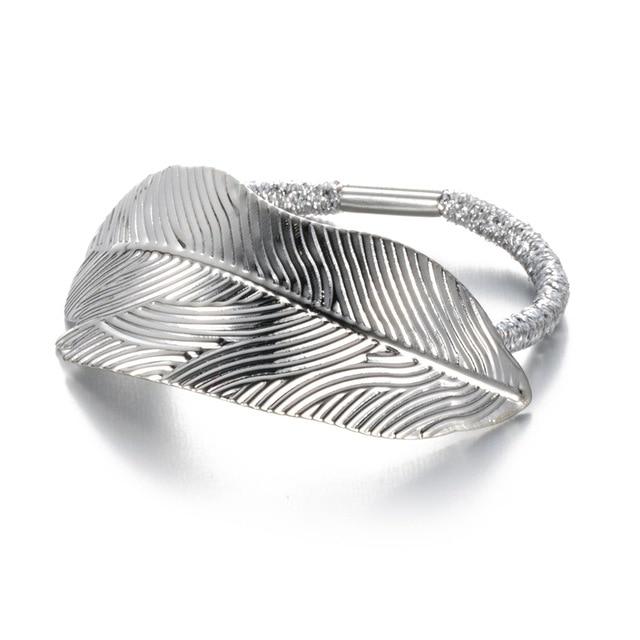 Leaf Hairband Rope-Hair Accessories-Arimonz-Silver-Arimonz
