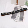 Leather Belts Women Black Fashion Gothic Metal Chain High Waist Belts-Belts-Arimonz-Arimonz