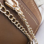 Leather Gianna Handbag Metal Chain Tote For Women-Handbags-Arimonz-Arimonz