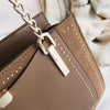 Leather Gianna Handbag Metal Chain Tote For Women-Handbags-Arimonz-Arimonz
