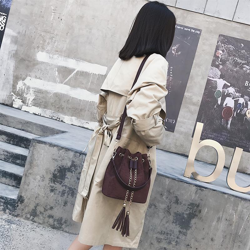 Leather Mini Crossbody Handbags Selena Bucket Bag For Women-Handbags-Arimonz-Arimonz