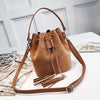 Leather Mini Crossbody Handbags Selena Bucket Bag For Women-Handbags-Arimonz-Arimonz