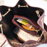 Leather Mini Crossbody Handbags Selena Bucket Bag For Women-Handbags-Arimonz-Arimonz