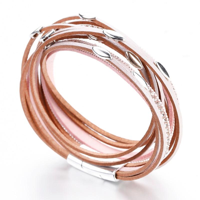 Leather Multi Layer Wrap Bracelets-Braceletes-Arimonz-Arimonz