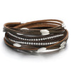 Leather Multi Layer Wrap Bracelets-Braceletes-Arimonz-Brown-Arimonz