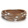 Leather Multi Layer Wrap Bracelets-Braceletes-Arimonz-Gold-Arimonz