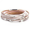 Leather Multi Layer Wrap Bracelets-Braceletes-Arimonz-Pink-Arimonz