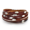 Leather Multi Layer Wrap Bracelets-Braceletes-Arimonz-Red-Arimonz
