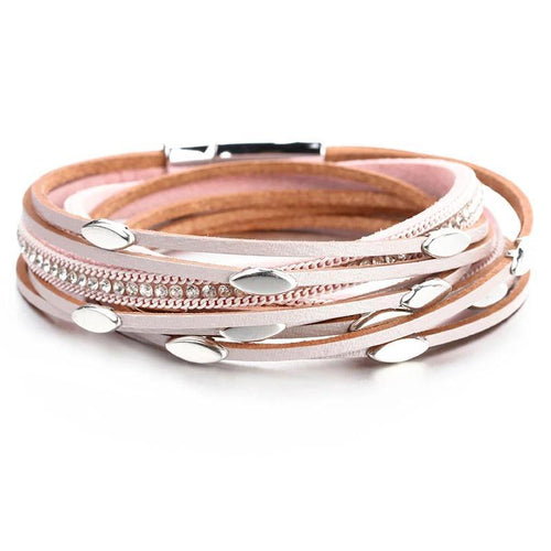 Leather Multi Layer Wrap Bracelets-Braceletes-Arimonz-Arimonz
