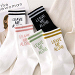 Leave Me Alone Cotton Socks-Socks & Tights-Arimonz-Arimonz