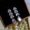 Leave & Water Drop Earrings Fashionable Earrings for Women-Earrings-Arimonz-Arimonz