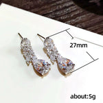 Leave & Water Drop Earrings Fashionable Earrings for Women-Earrings-Arimonz-Arimonz