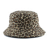 Leopard Print Bucket Hat Reversible Hat Outdoor Travel Cap-Bucket Hats-Arimonz-Arimonz