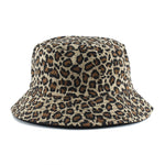 Leopard Print Bucket Hat Reversible Hat Outdoor Travel Cap-Bucket Hats-Arimonz-Arimonz
