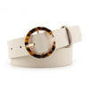 Leopard Print Buckle Belt-Belts-Arimonz-Beige-Circle-Arimonz