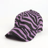 Leopard Print Zebra Print Baseball Animal Print Sun Hat Adjustable Cap-Women's Caps-Arimonz-Arimonz