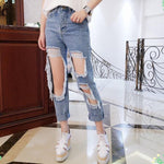 Light Blue Ripped Straight Jean-Straight Jeans-Arimonz-Arimonz