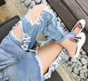 Light Blue Ripped Straight Jean-Straight Jeans-Arimonz-Arimonz