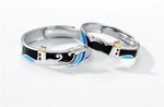 Lighthouse Seagull Couple Ring Resizable Opening Romantic Couple Rings-Rings-Arimonz-Arimonz