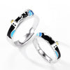 Lighthouse Seagull Couple Ring Resizable Opening Romantic Couple Rings-Rings-Arimonz-Arimonz