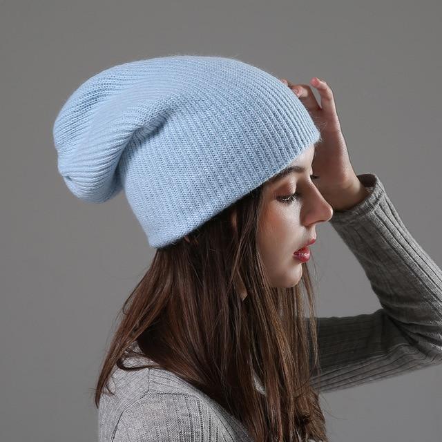 Lilly Knitted Beanie-Hats-Arimonz-Sky blue-Arimonz