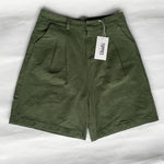 Linen Shorts Wide Leg Summer Shorts Woman High Waist Shorts Streetwear-Shorts-Arimonz-Arimonz