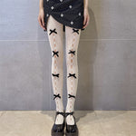 Lingerie Lace Women Tights Stockings Style Lolita Thigh High Stocking-Socks & Tights-Arimonz-Black Velvet Bow 1-Arimonz