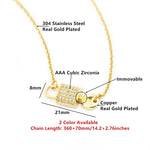 Lock And Key Pendant Necklace for Women-Necklaces-Arimonz-Arimonz