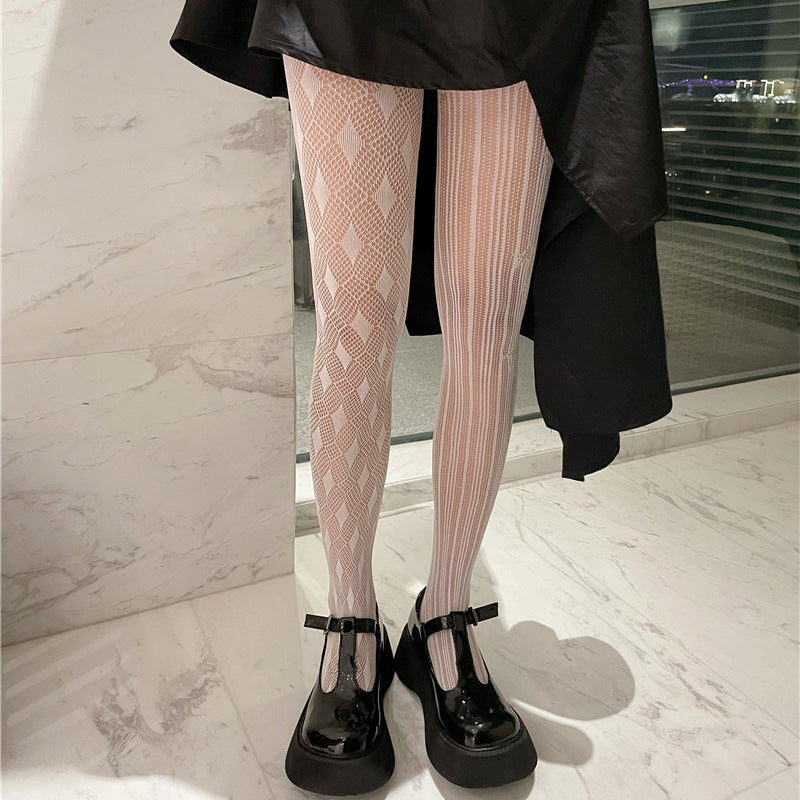 Lolita Stockings Style Fishnet Tights Different Pattern Tights-Socks & Tights-Arimonz-Arimonz