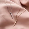 Long Cube Fine Jewelry for Women Minimalist Necklace for Women-Necklaces-Arimonz-Arimonz