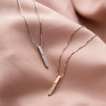Long Cube Fine Jewelry for Women Minimalist Necklace for Women-Necklaces-Arimonz-Arimonz