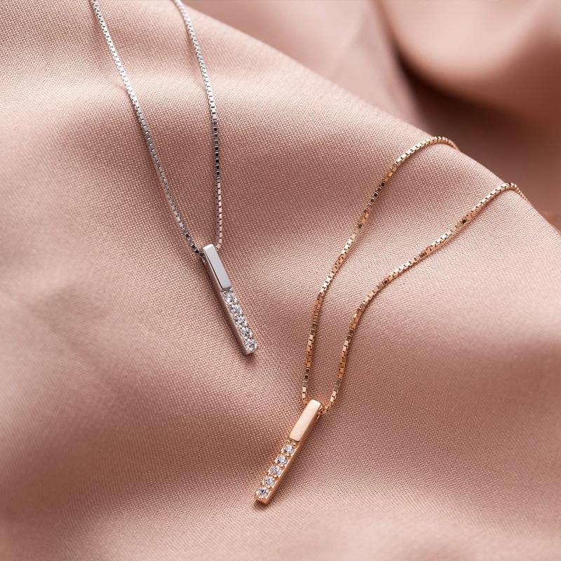 Long Cube Fine Jewelry for Women Minimalist Necklace for Women-Necklaces-Arimonz-Arimonz