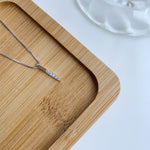 Long Cube Fine Jewelry for Women Minimalist Necklace for Women-Necklaces-Arimonz-Arimonz