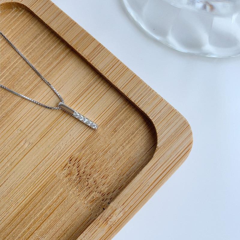 Long Cube Fine Jewelry for Women Minimalist Necklace for Women-Necklaces-Arimonz-Arimonz