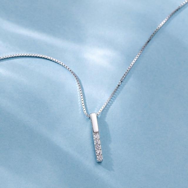Long Cube Fine Jewelry for Women Minimalist Necklace for Women-Necklaces-Arimonz-Black-Arimonz