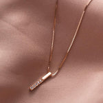 Long Cube Fine Jewelry for Women Minimalist Necklace for Women-Necklaces-Arimonz-White-Arimonz