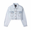 Long Jeans Jacket Women Short Denim Jacket Embroidery Oversized Denim-Jean Jackets-Arimonz-S-Short light-Arimonz