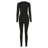Long Sleeve Jumpsuit Women Elastic Hight Outfit Slim Streetwear-Night Out Jumpsuits & Rompers-Arimonz-Arimonz