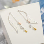 Long Tassel Fish Drop Earrings Fashion Female Earrings-Earrings-Arimonz-Arimonz