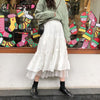 Long Tulle Midi Skirts Women's High Waist Mesh Tutu Pleated Skirts-Skirts-Arimonz-Arimonz