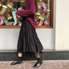 Long Tulle Midi Skirts Women's High Waist Mesh Tutu Pleated Skirts-Skirts-Arimonz-Arimonz