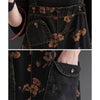 Loose Jeans Jumpsuit Women Casual Baggy Pants Floral Denim Overalls-Denim Jumpsuit-Arimonz-Arimonz