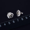 Lotus Flower in the Rain Stud Earrings for Women Fine Jewelry-Earrings-Arimonz-Arimonz