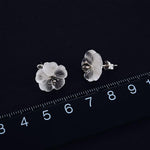 Lotus Flower in the Rain Stud Earrings for Women Fine Jewelry-Earrings-Arimonz-Arimonz