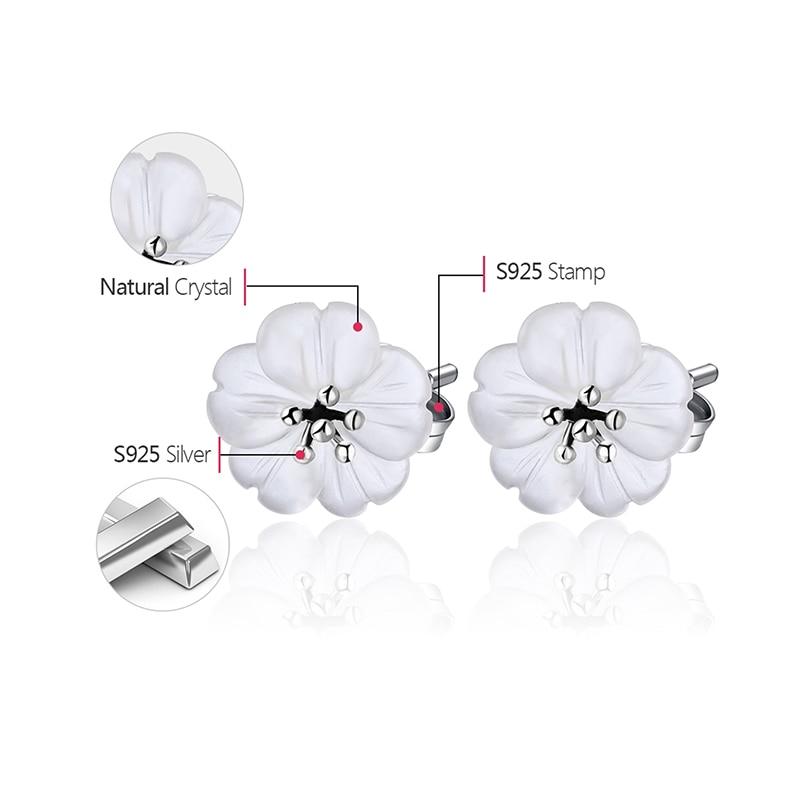 Lotus Flower in the Rain Stud Earrings for Women Fine Jewelry-Earrings-Arimonz-Arimonz