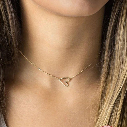 Love Heart Necklace for Women Jewelry Pendant Choker Necklace-Necklaces-Arimonz-gold-Arimonz