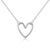 Love Heart Necklace for Women Jewelry Pendant Choker Necklace-Necklaces-Arimonz-silver-Arimonz