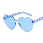 Love Heart Sunglasses For Women Fashionable Cute Sunglasses-Sunglasses-Arimonz-Blue-Arimonz