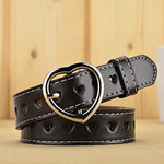 Love Hollow Belt Heart-shaped Ladies Belt Heart-shaped Jeans Belt-Belts-Arimonz-Arimonz