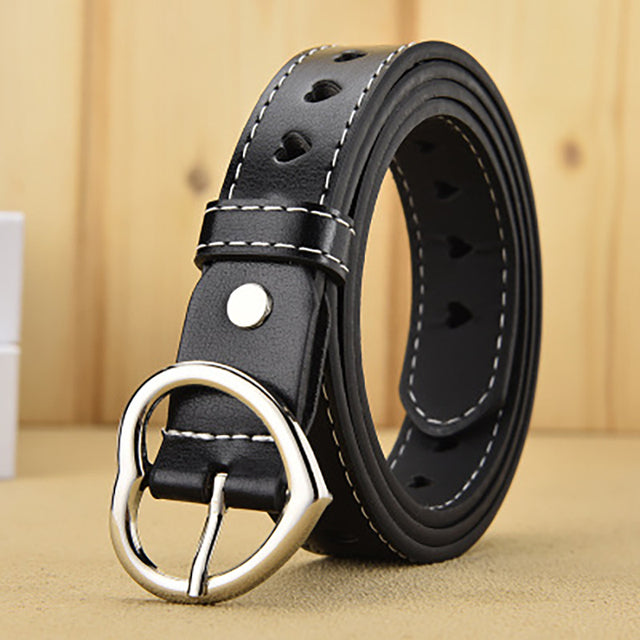 Love Hollow Belt Heart-shaped Ladies Belt Heart-shaped Jeans Belt-Belts-Arimonz-black-Arimonz
